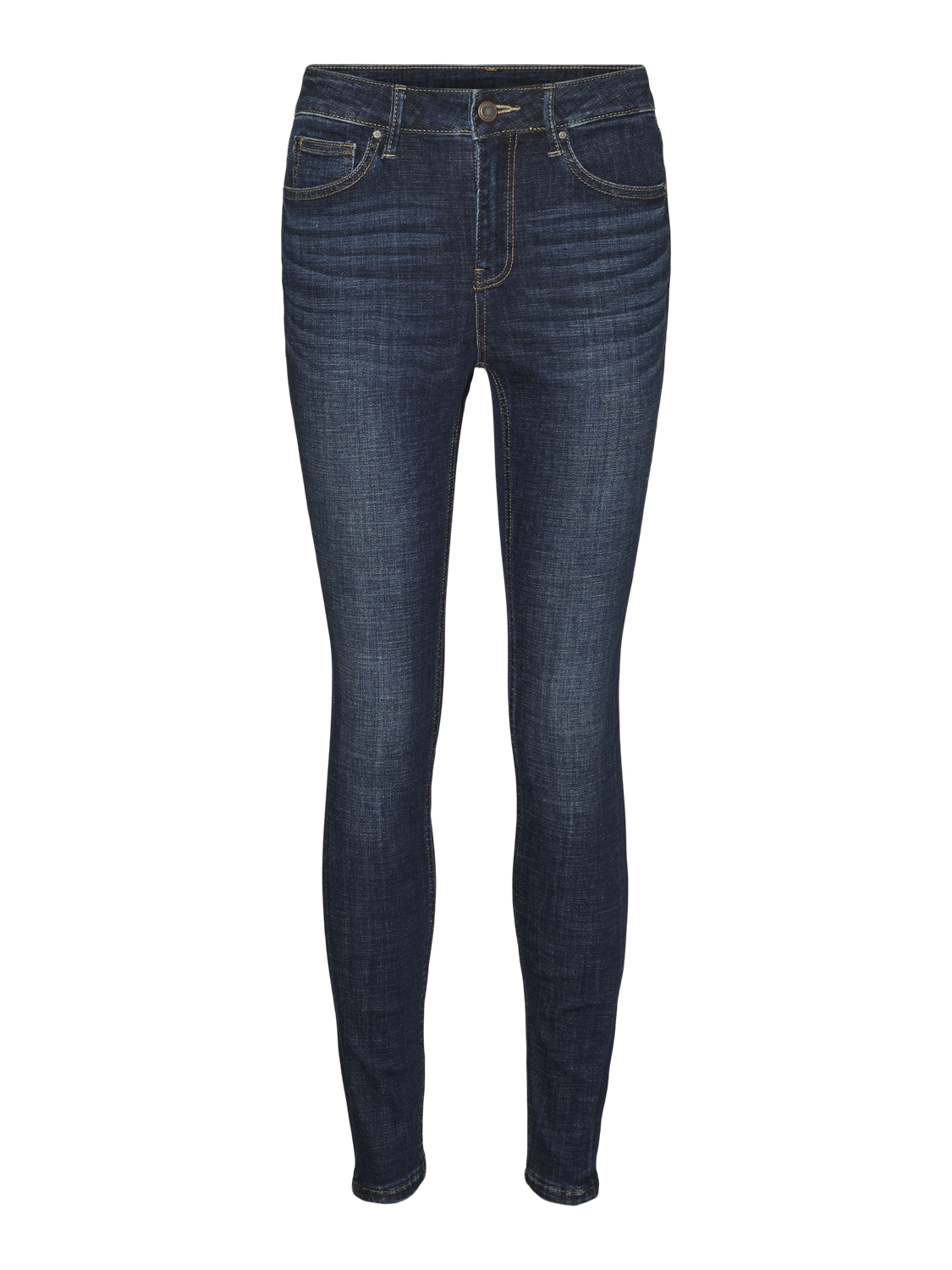 VMFLASH Skinny Fit Jeans - Dark Blue Denim
